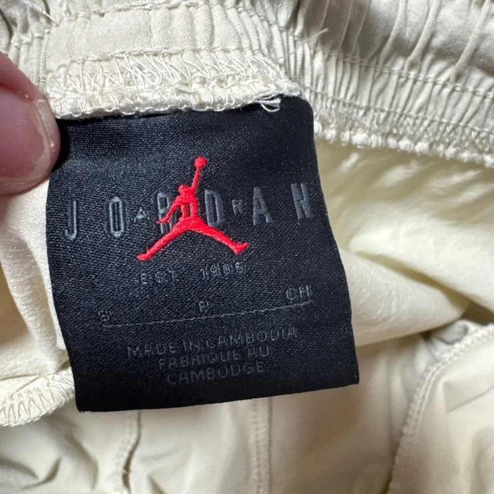 Jordan Men's Joggers in Beige with Black Jumpman A-11